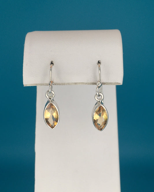 Citrine Sterling Silver Earrings