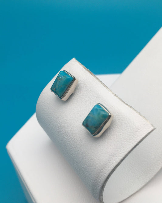 Arizona Turquoise Sterling Silver Stud Earrings