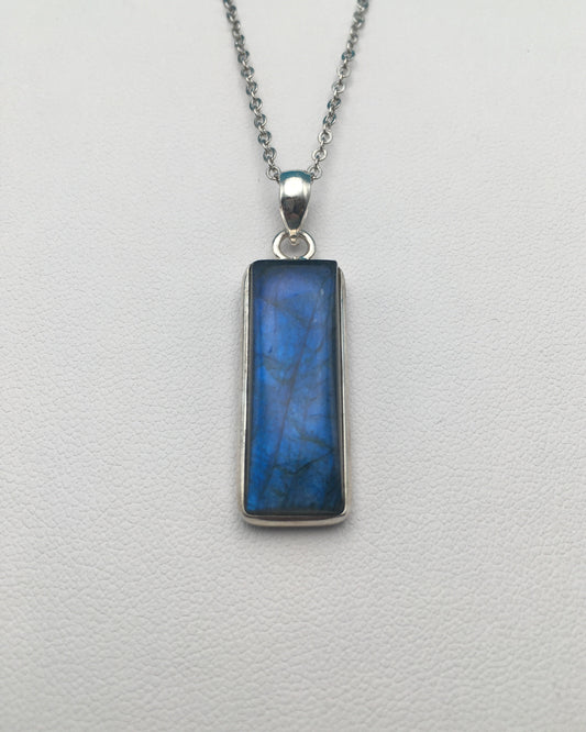 Labradorite Sterling Silver Pendant