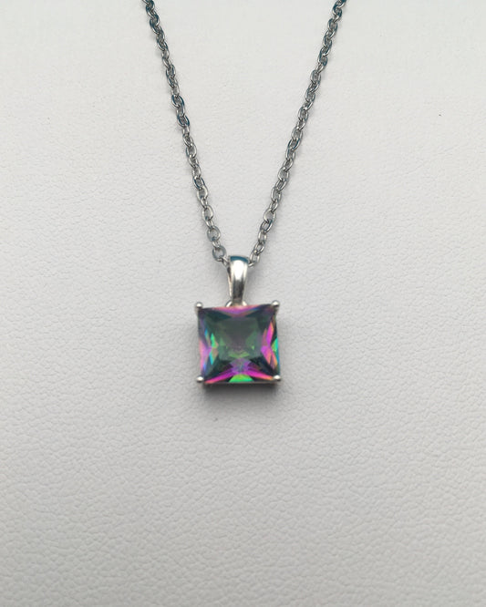 Mystic Topaz Sterling Silver Pendant