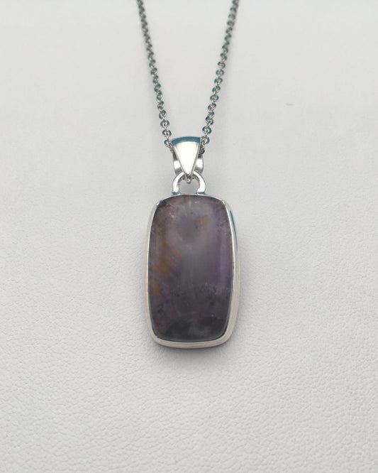 Super Seven Amethyst Sterling Silver Pendant