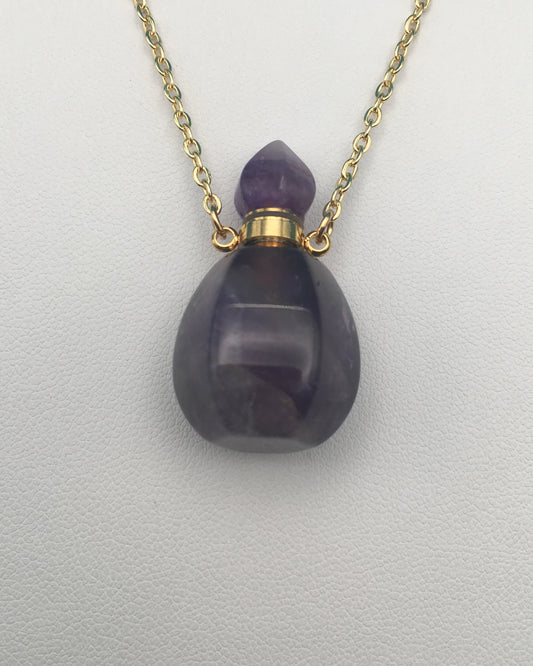 Amethyst Bottle Pendant