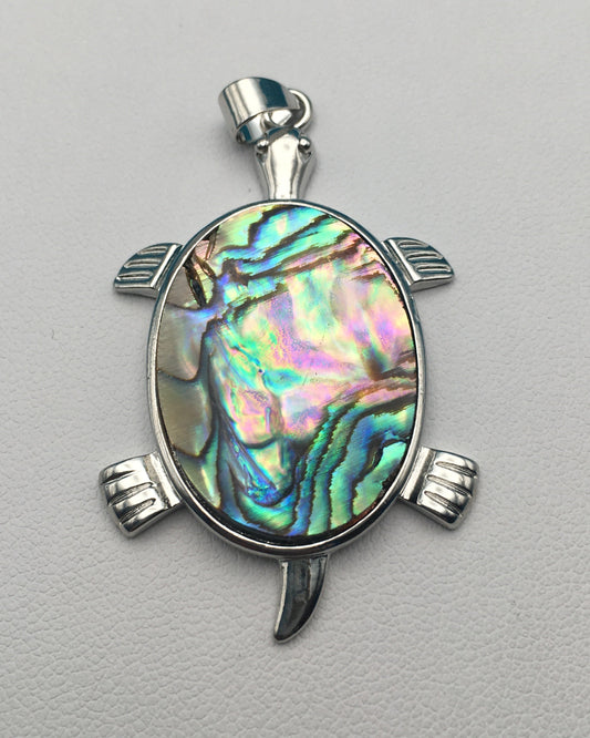 Abalone Turtle Pendant