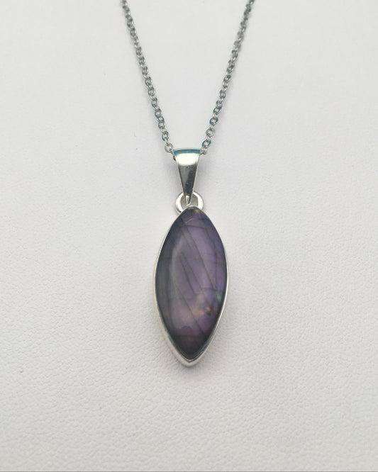 Labradorite Sterling Silver Pendant