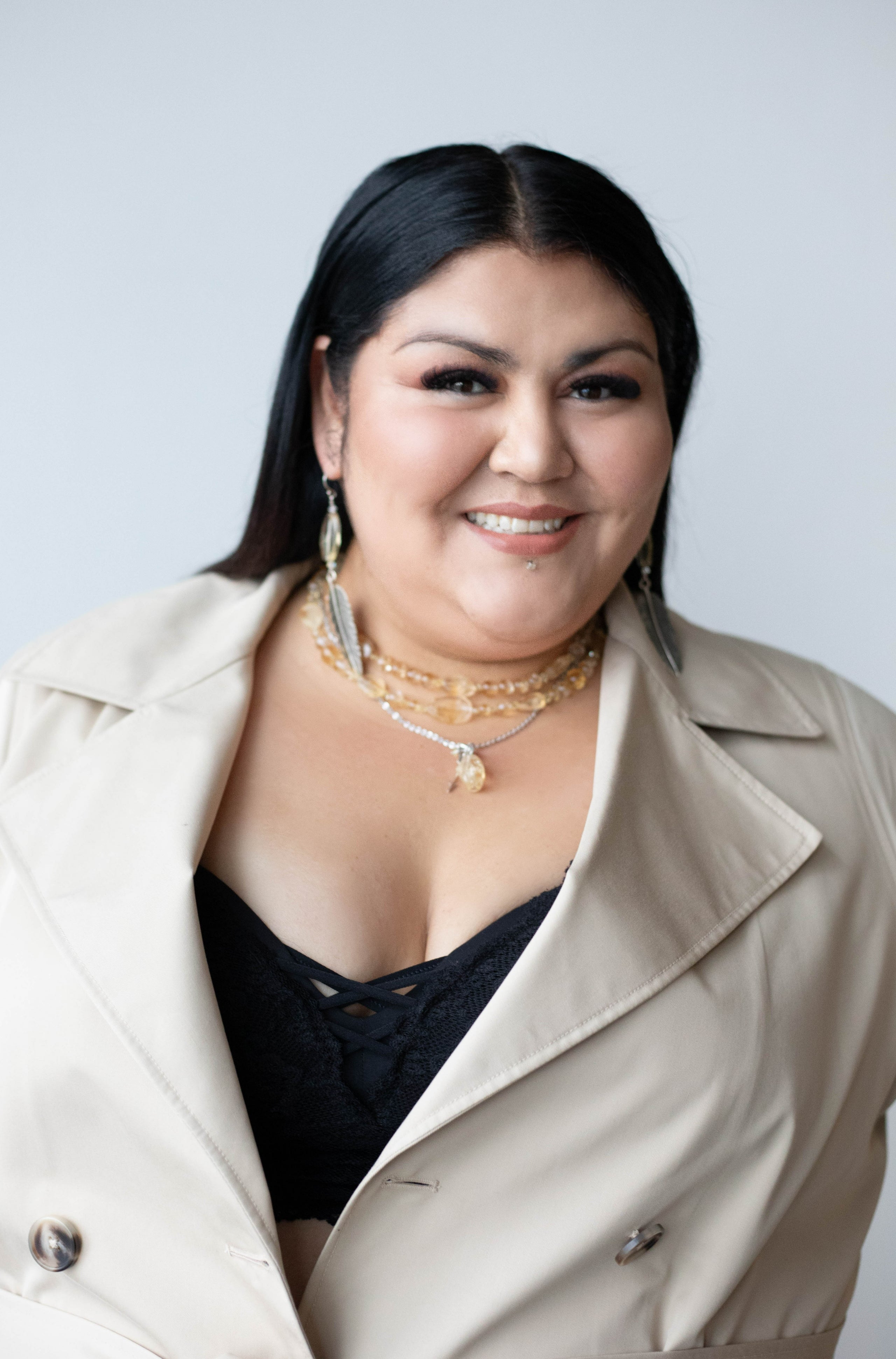 Luxury Crystal necklace from Indigenous Jewelry Designer Hawk Lace